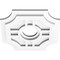 Ekena Millwork Haus Architectural Grade PVC Contemporary Ceiling Medallion, 12"OD x 3"ID x 4"C x 1"P CMP12HS-03000 - alternate 4